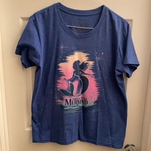 Disney The Little Mermaid t-shirt 2X blue and pink
